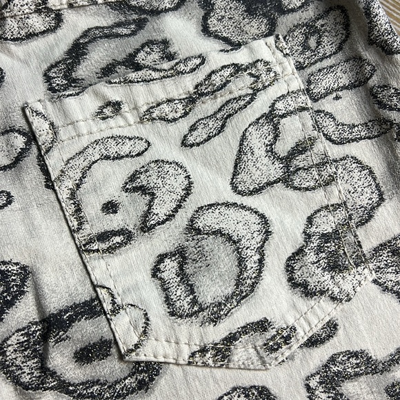 BRAND BAZAR Shimmer Animal Print Pant M - Picture 7 of 10
